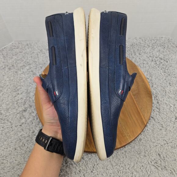 Sperry Mens 10.5 Top Sider Gold Cup Cabo Plushwave Navy Leather Penny Loafer - Picture 7 of 12